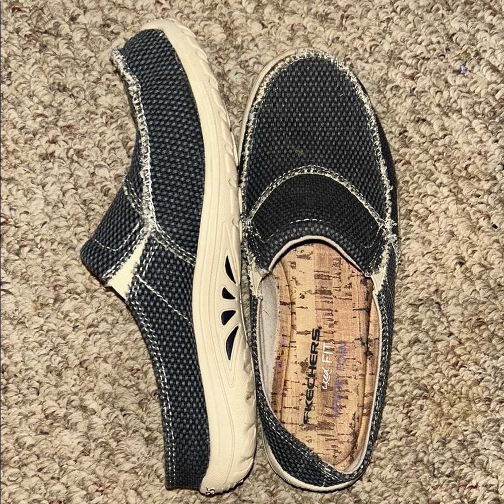 Skechers Dark Blue Slip-On Shoes
